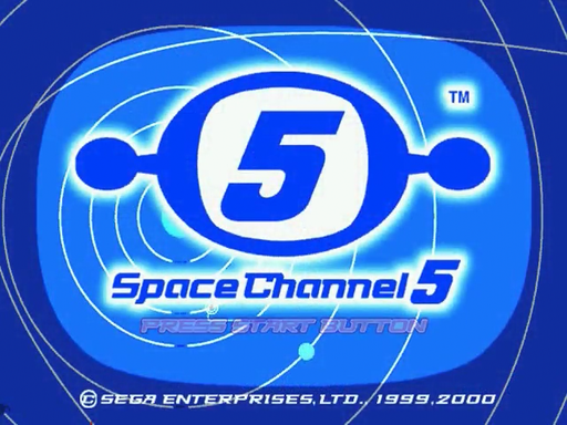Space Channel 5 title screen for Sega Dreamcast